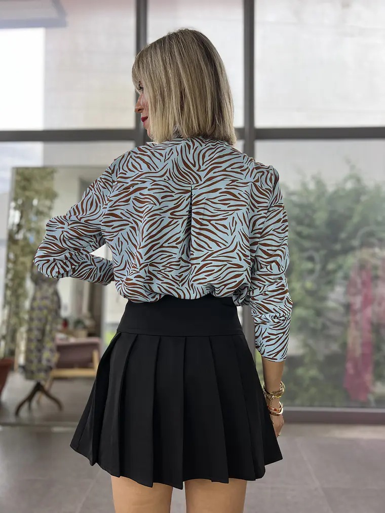 Black Pleated Skort 3