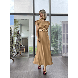 Valeria Camel Dress 