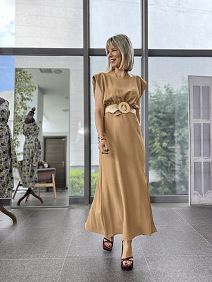 67 Valeria Camel Dress 