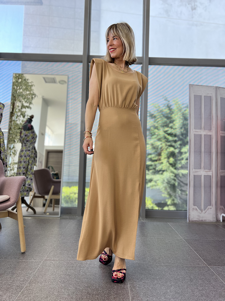 67 Valeria Camel Dress  6