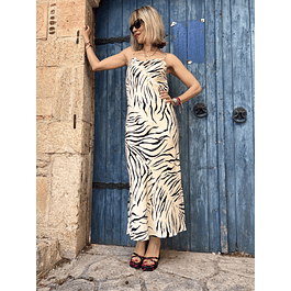 Zebra Beige Dress 