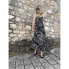 Zebra Black Dress