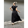 Kiara Black Satin Dress 