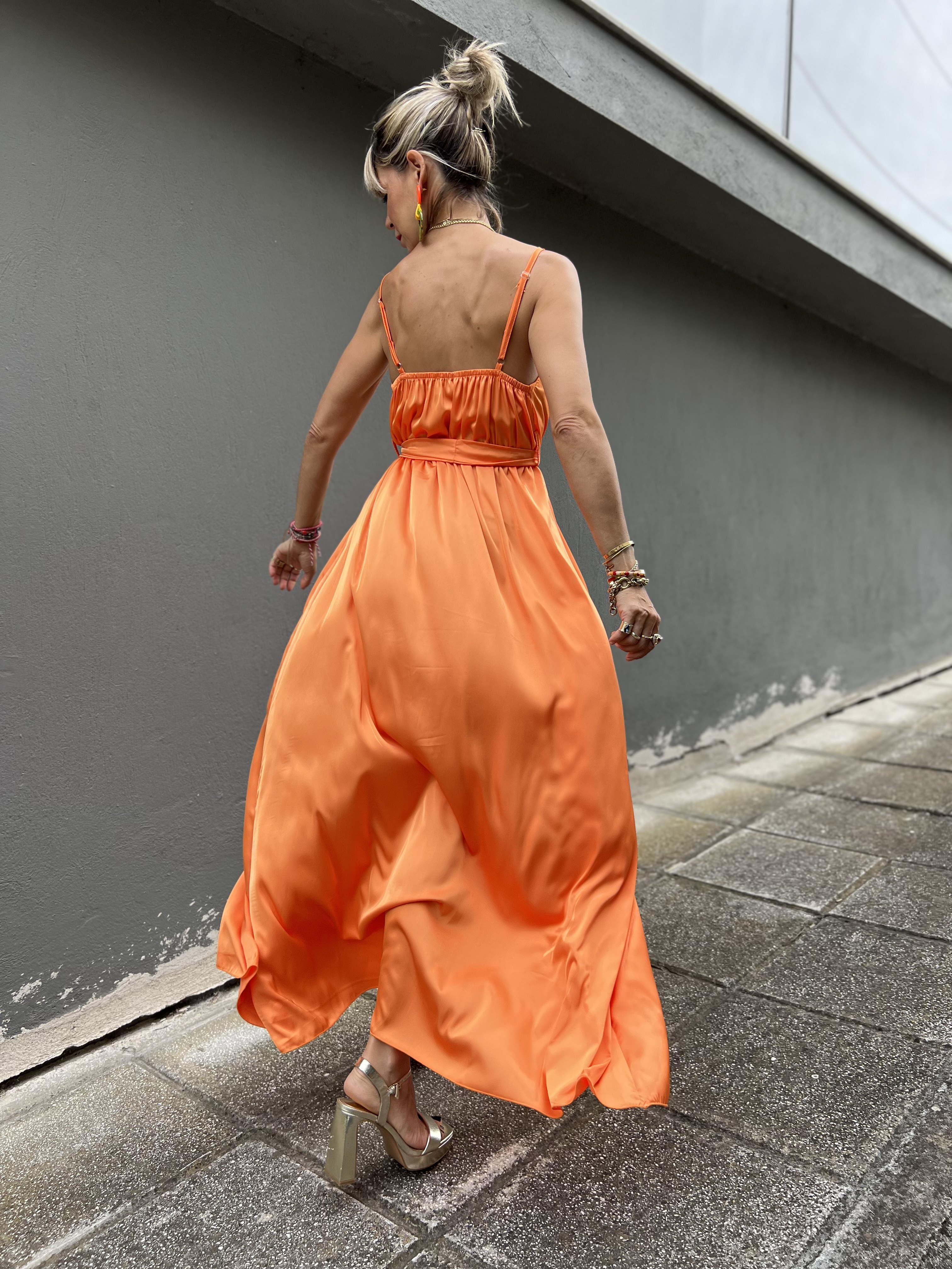 Lexy Orange Dress