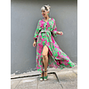 Ilianna Green/Fuchsia Dress  