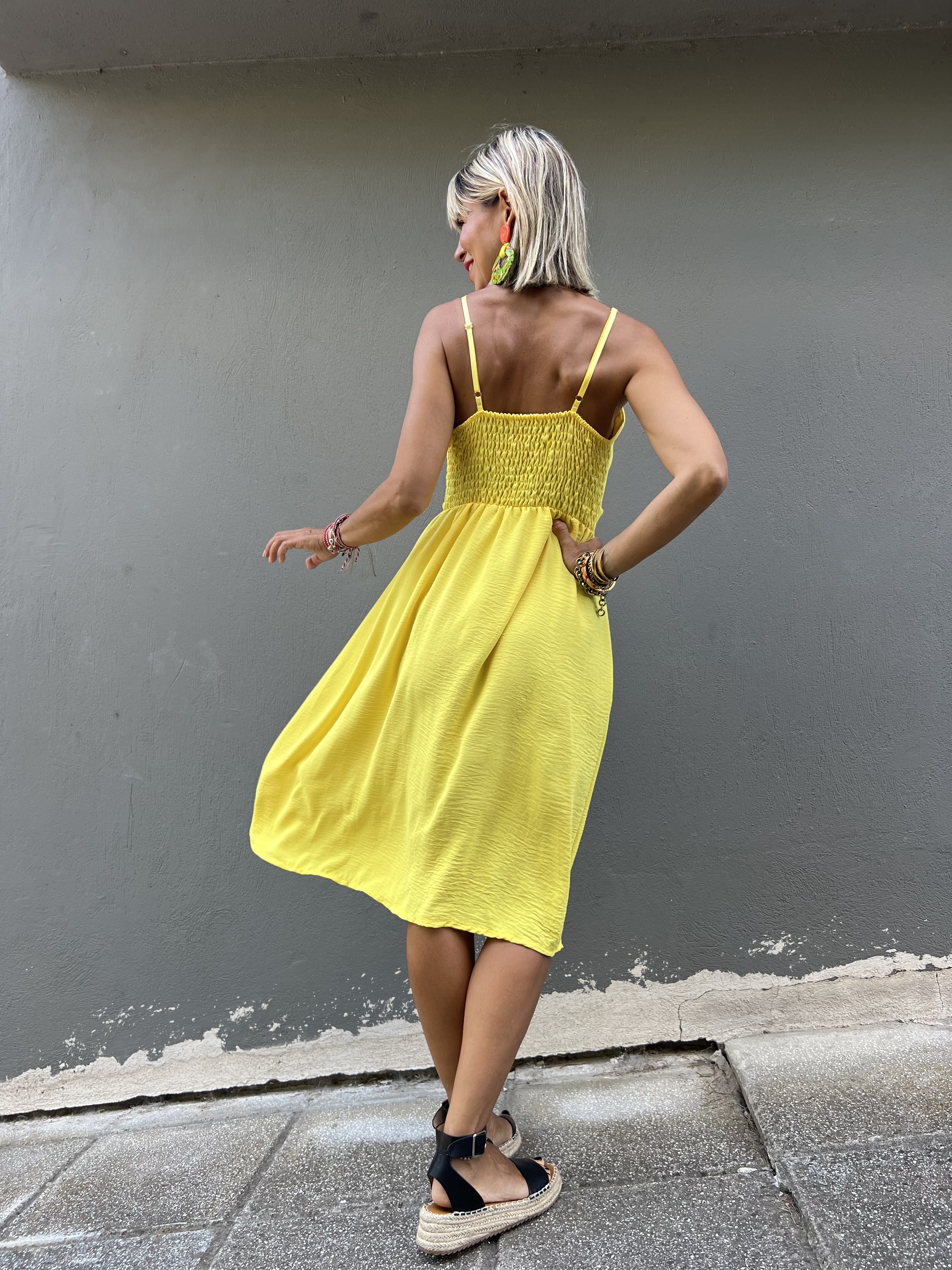 Yellow Bow Dress