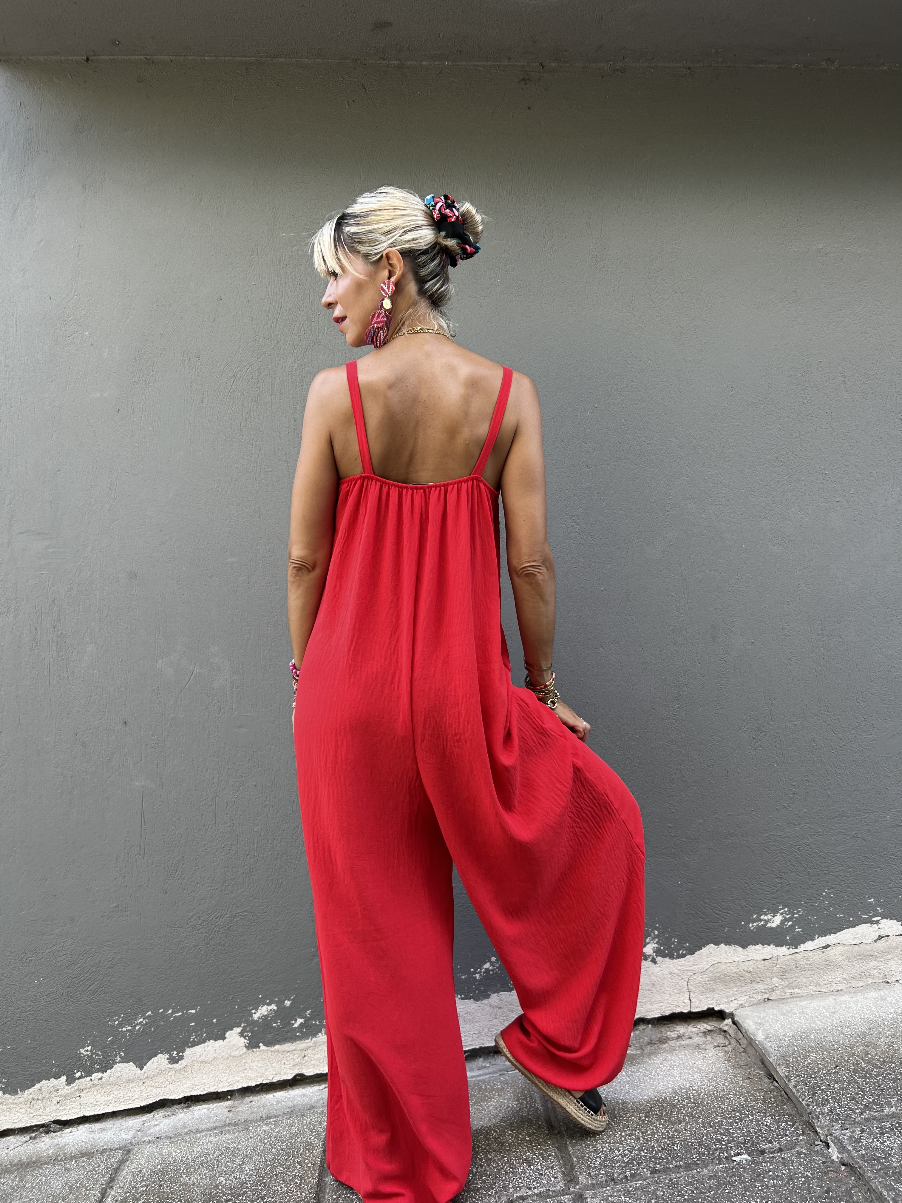 Felicity  Red Jumpsuit  