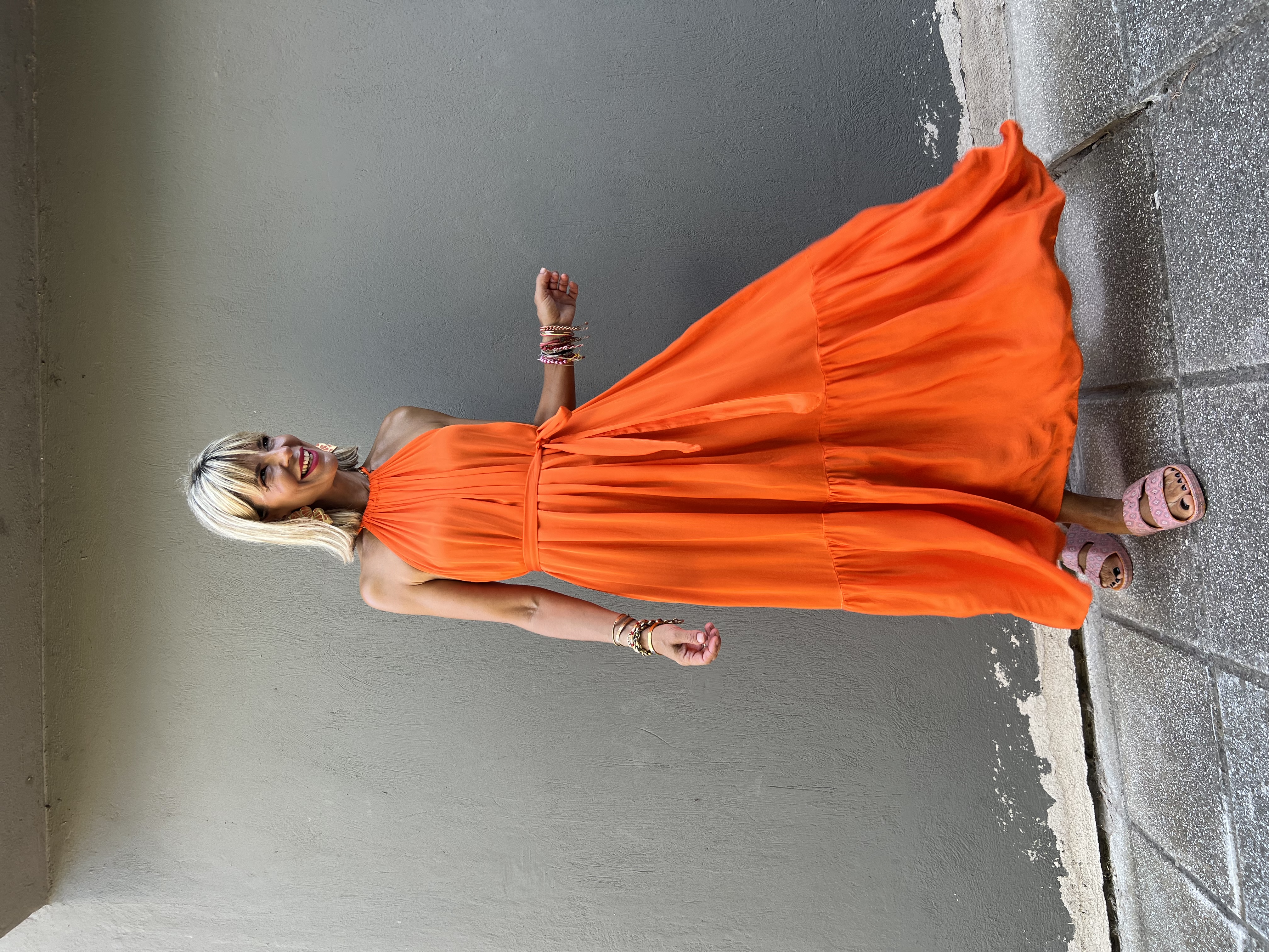 Solmar Orange Dress  