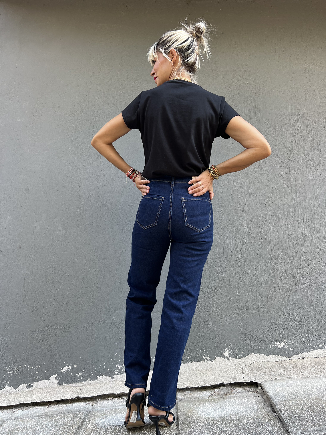 ΜΙ 446 GOLD BUTTONS JEANS  3