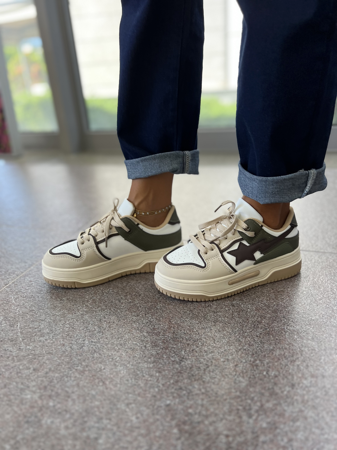 9287 Green Sneaker   4