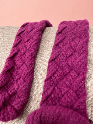 Braided Magenta Belt 