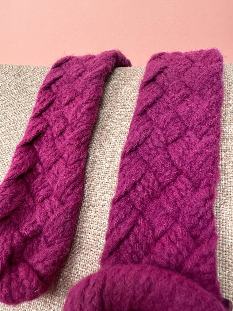 Braided Magenta Belt  2