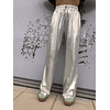 Rihanna silver pants 8962