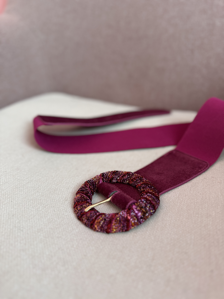 Glam belt magenta  2