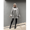 Mini dress silver 9735