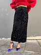 J 1533 sequinned  midi black - thumbnail 1