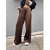 Velvet pants brown 12186