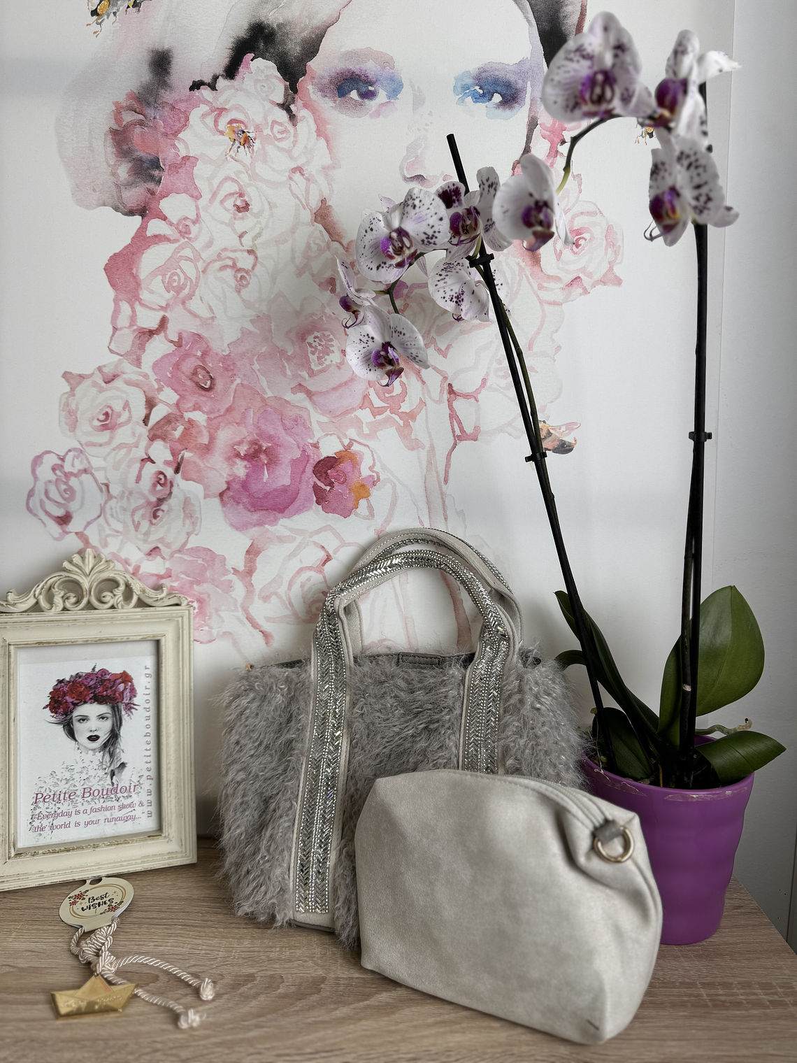 RF 310 strass Grey bag  1