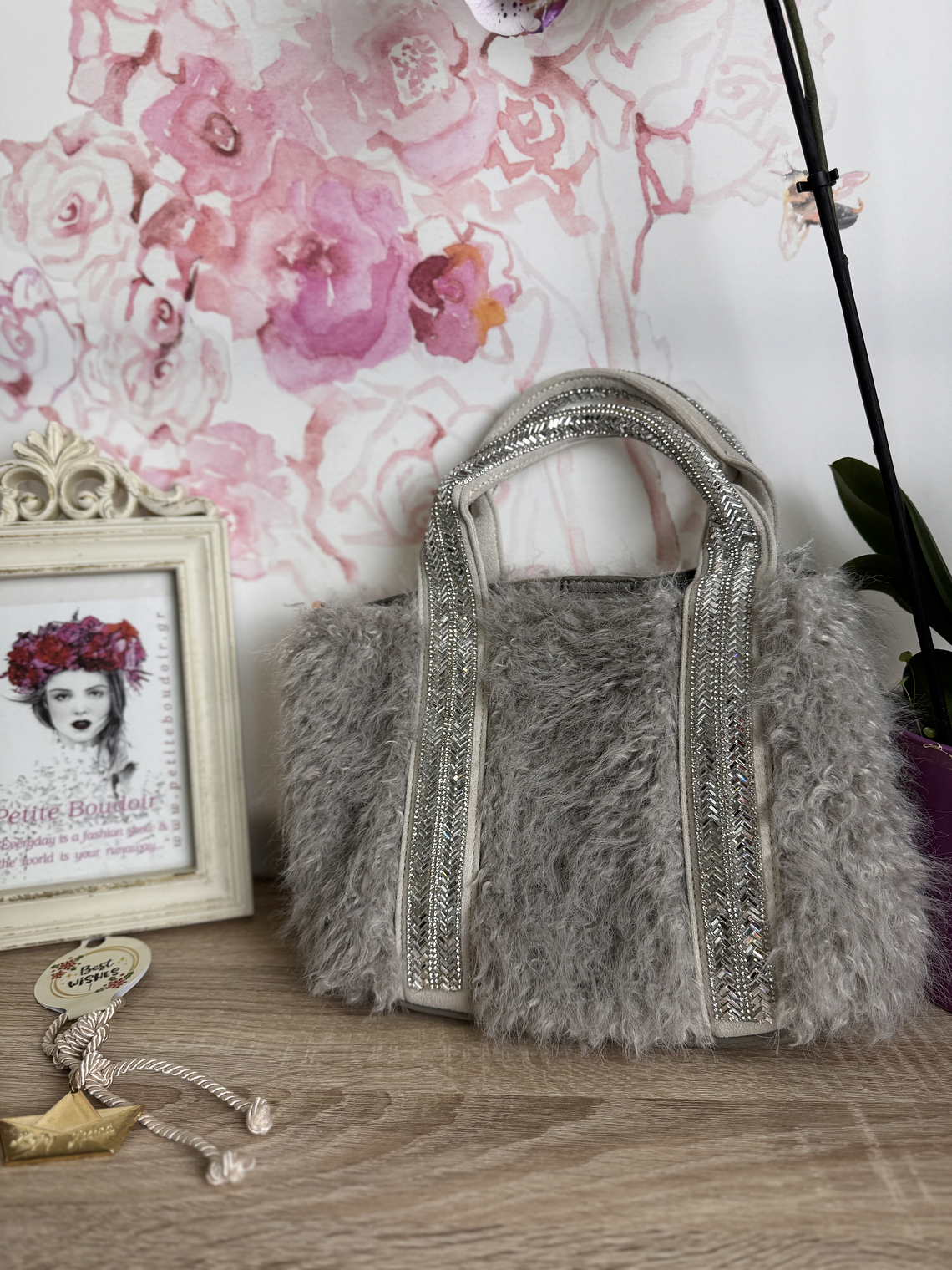 RF 310 strass Grey bag  4