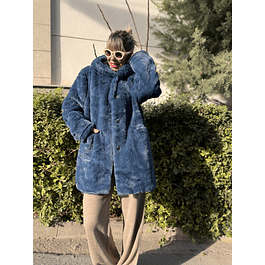 Petrol hooded fur 2025 