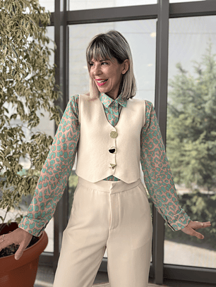 4115 Vest beige