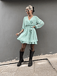 6053 Pastel leo dress  GREEN - thumbnail 4