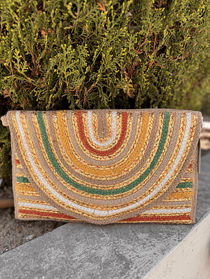 boho rainbow beige