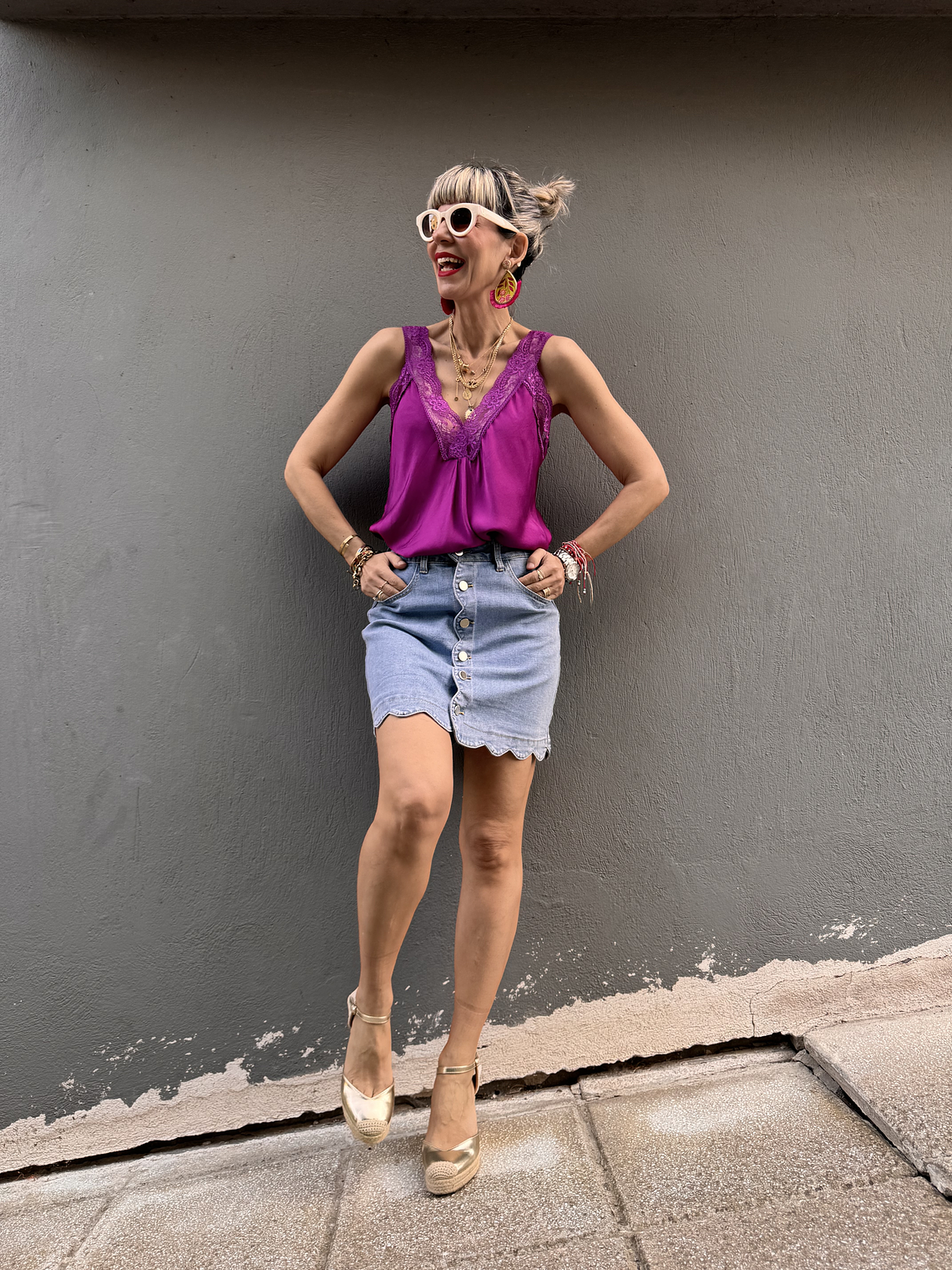 PGG-F31199 jean skirt 1