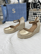 Gold espadrilles A35 353 - thumbnail 2
