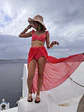 Strawberry swimsuit with pareo  - thumbnail 4
