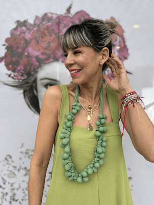 Grapes green necklace  