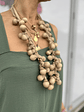 Grapes  beige necklace    - thumbnail 2