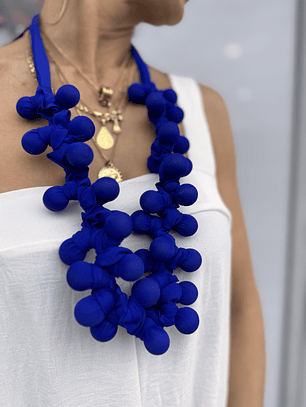 Grapes blue necklace