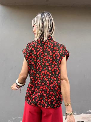 Shirt Cherry black    10046  