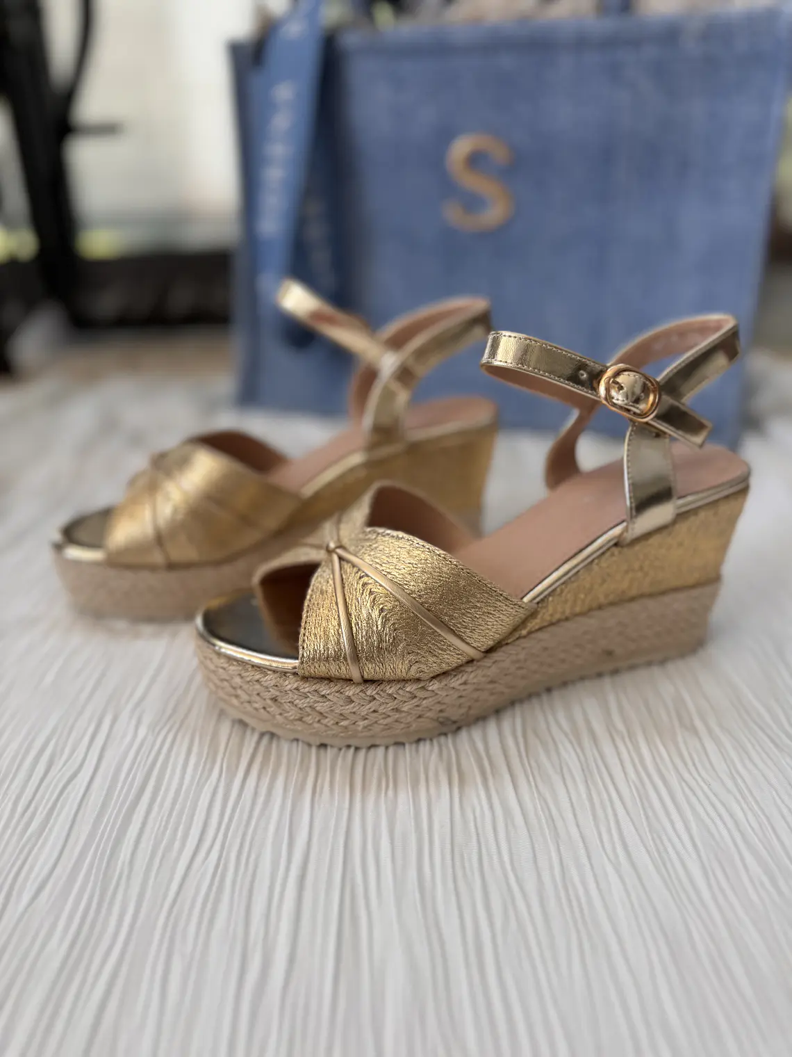 Pedila Gold espadrilles 32016 2