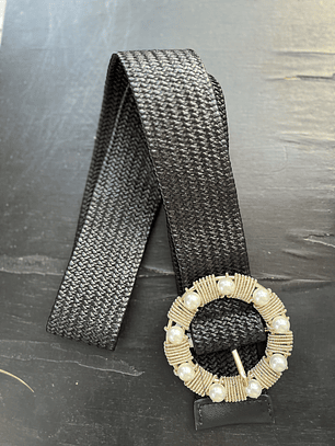813608 black belt with strass