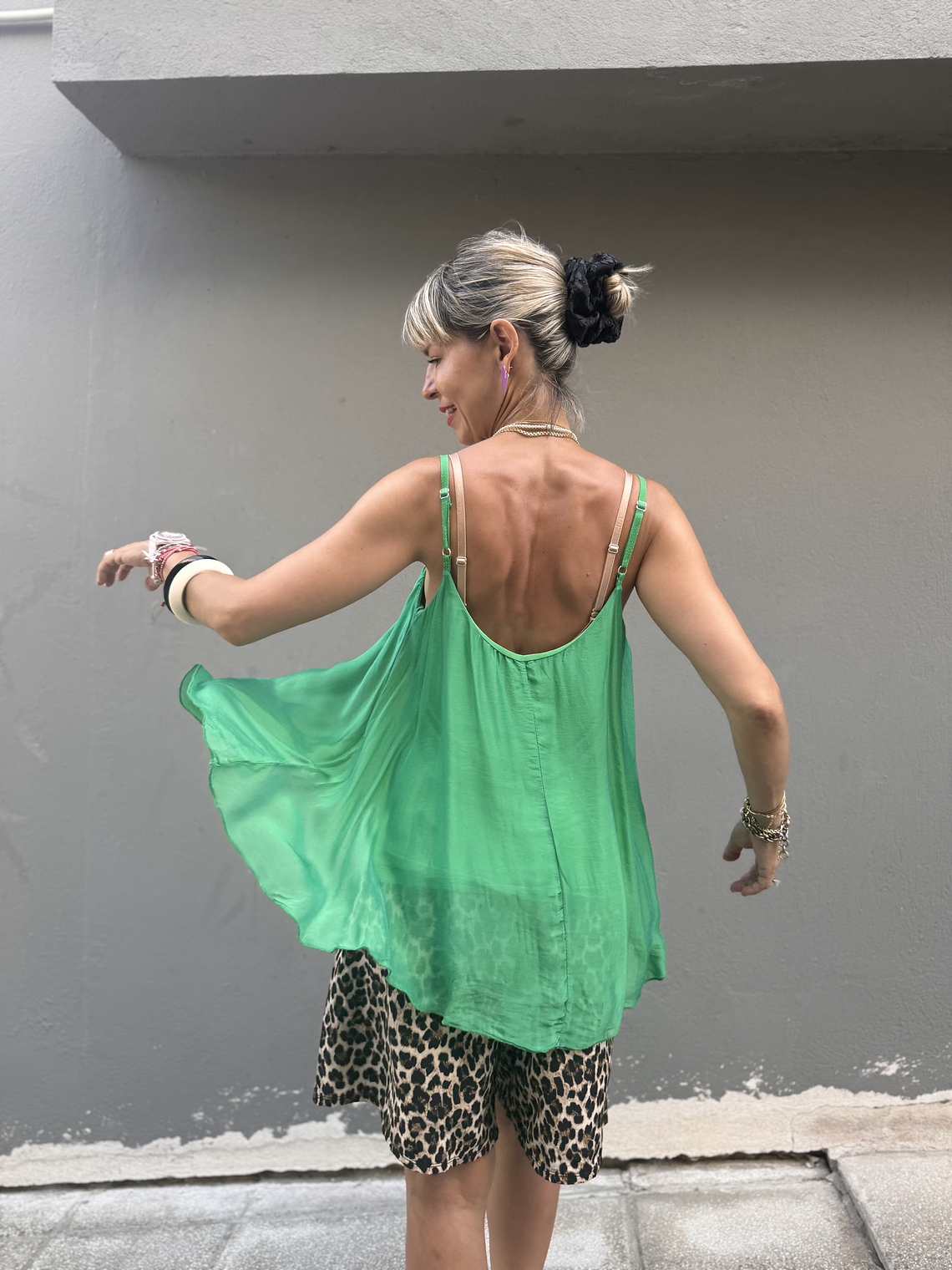 1729 Blouse green  3