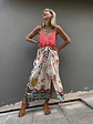 Emilia sarong skirt white/orange 1 - thumbnail 1
