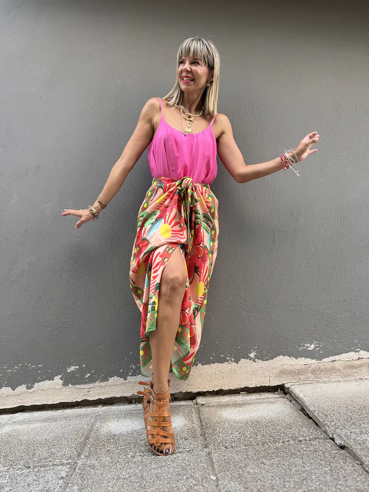 Emilia sarong skirt somon 3 1