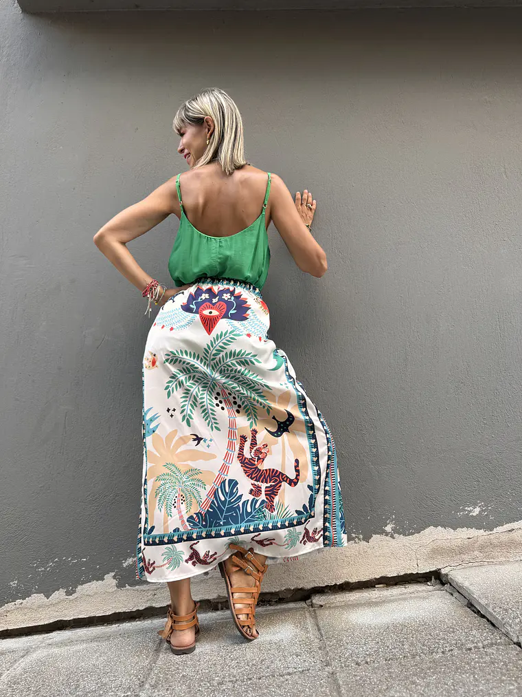 Emilia sarong skirt white /blue 4 4
