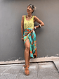 Renata sarong skirt turquoise  - thumbnail 2