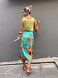 Renata sarong skirt turquoise  - thumbnail 3