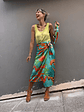 Renata sarong skirt turquoise  - thumbnail 4