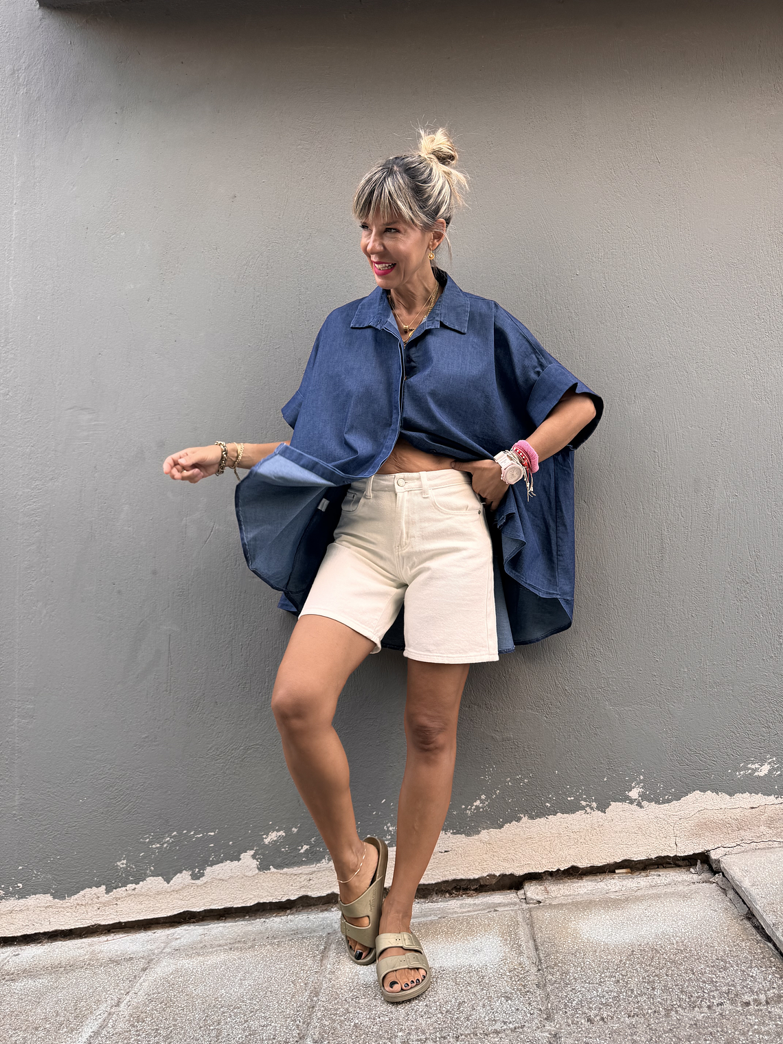 White Jean Shorts  MI 350 4 2