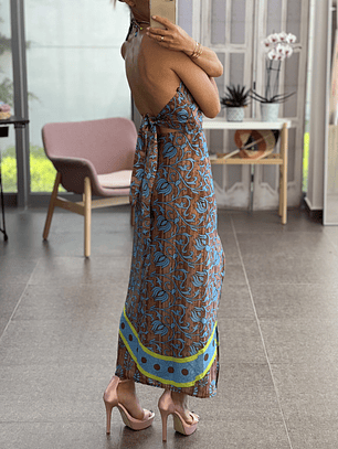 petite 56 satin cutout brown dress  