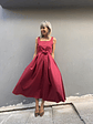 24185 Audrey dress Wine - thumbnail 1