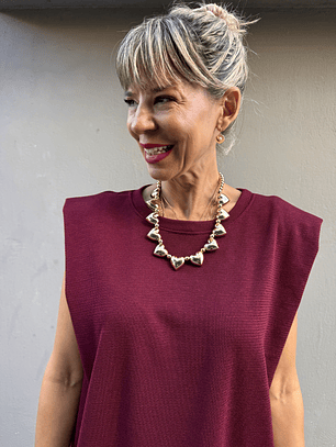 Hearts and Beads Gold Neckace K005