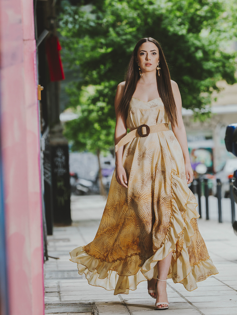 Ophelia Beige Dress 3