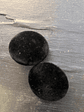 Clip VELVET earrings  BLACK - thumbnail 1
