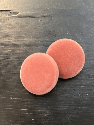 Clip VELVET earrings  APPLE